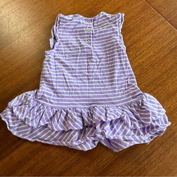 Ralph Lauren Striped Sleeveless Ruffle Dress Size 18 Months - Picture 6 of 6